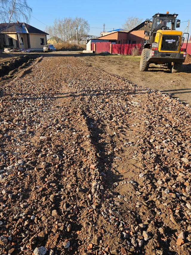 Работы по нарезке водоотводных канав.
