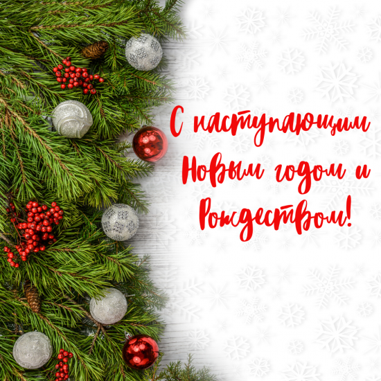 С наступающим Новым годом и Рождеством!.